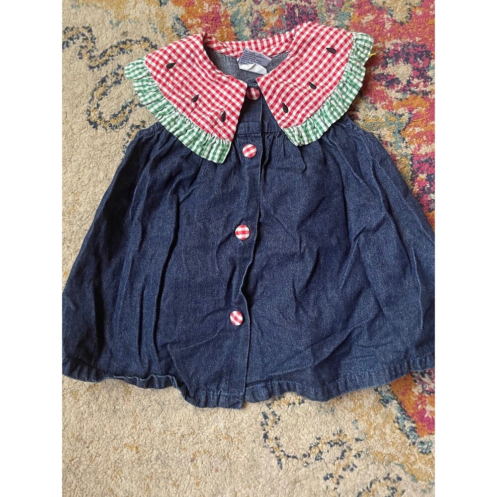 Vintage Samara Plaid Watermelon Dress